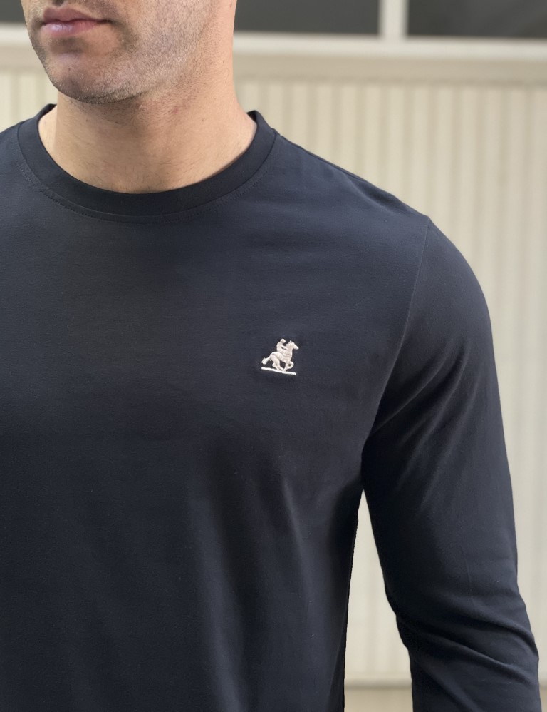 U.S Grand Polo ανδρική μαύρη μακρυμάνικη μπλούζα US42603MB φωτογραφία